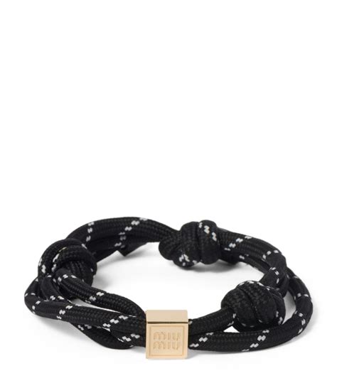 miu miu cord bracelet|miumiu necklace.